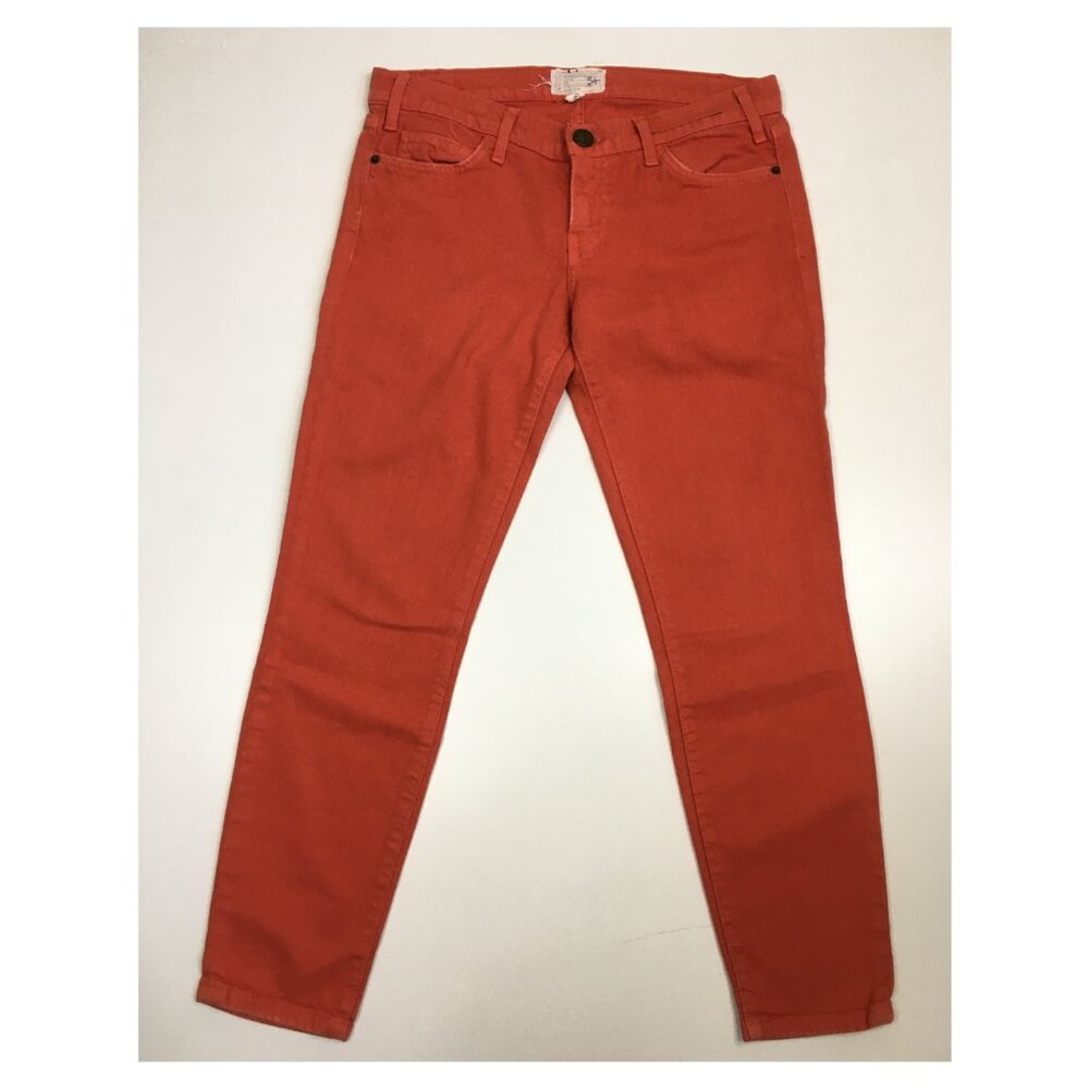CURRENT ELLIOTT Cayenne Wash 5 Pocket Logo Hardware Crop/Ankle Jeans